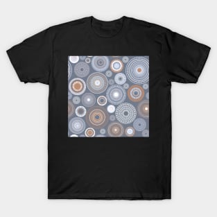 Kopie von Kopie von colorful circles | green and coral T-Shirt